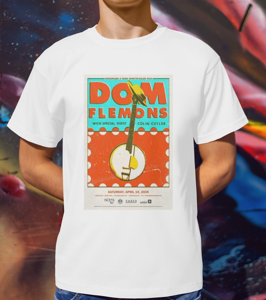 Dom Flemons With Special Guest Colin Cutler Crossroads NCMA Winston-Salem April 19 2025 T-Shirt