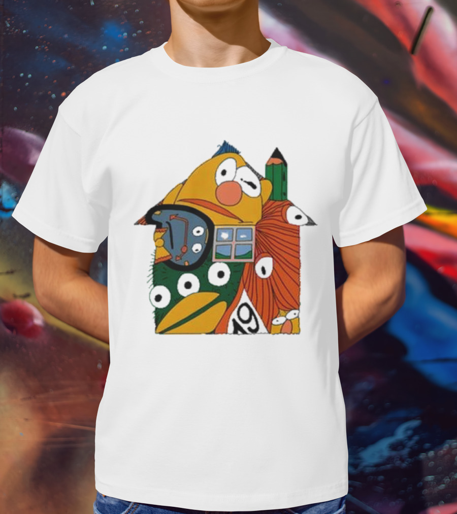 Don’t Hug Me I’m Scared And Pencil Characters T-Shirt