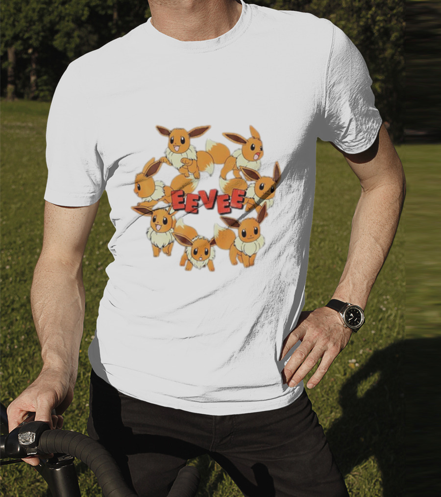 Eevee Pokemon Collage Cartoon Vintage Collection T-Shirt