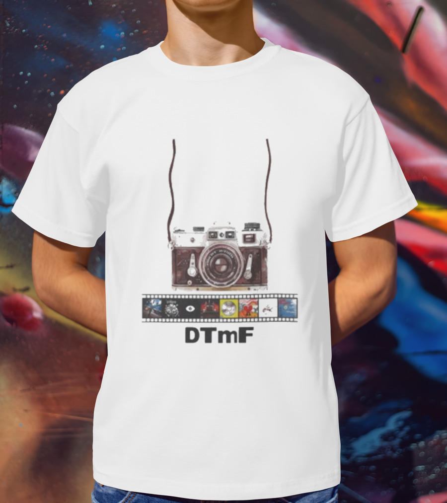 DTmF Camera Filmstrip Album 2025 Bad Bunny Signature T-Shirt
