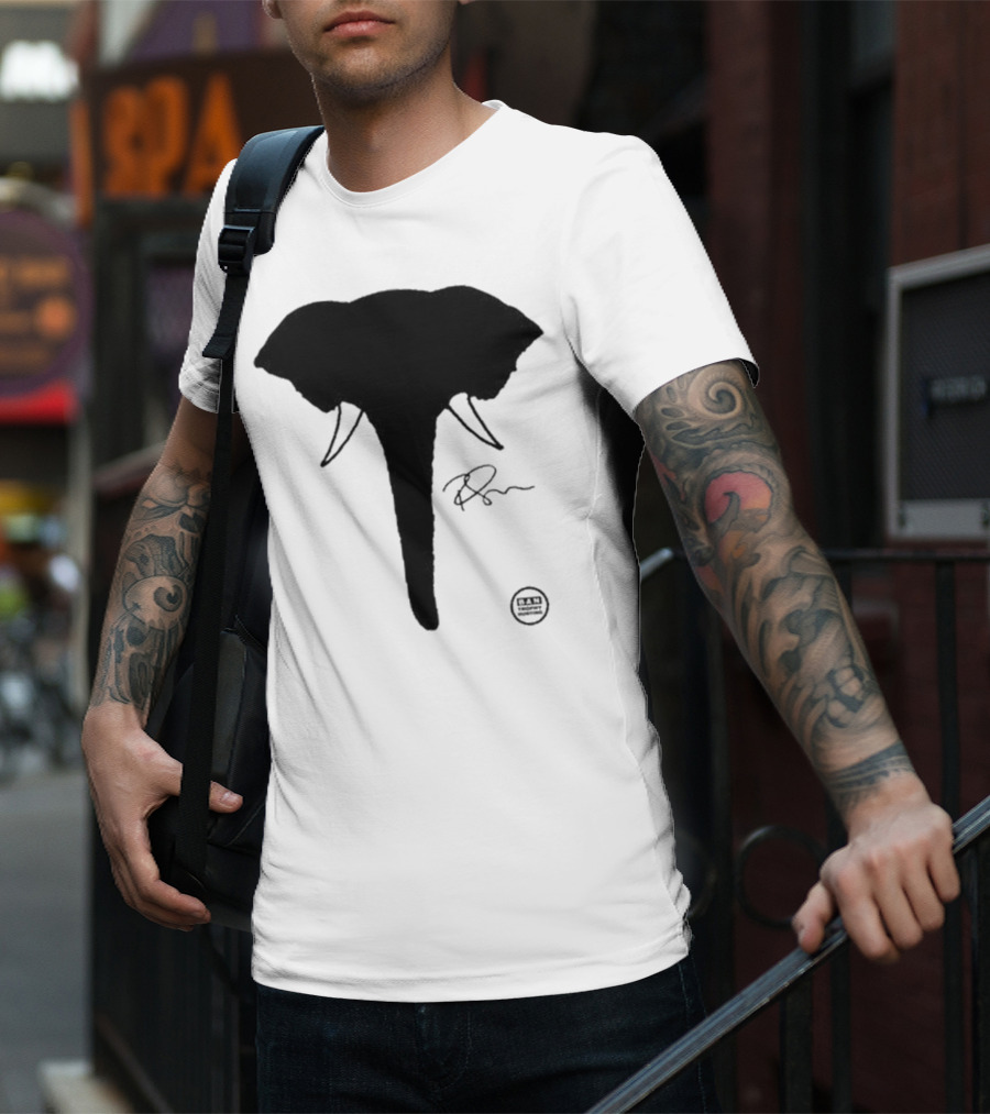 Ricky Gervais Elephant Silhouette T-Shirt