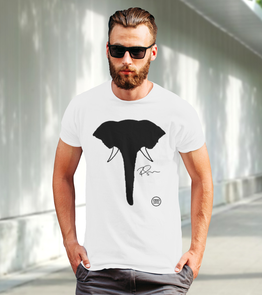 Ricky Gervais Elephant Silhouette T-Shirt