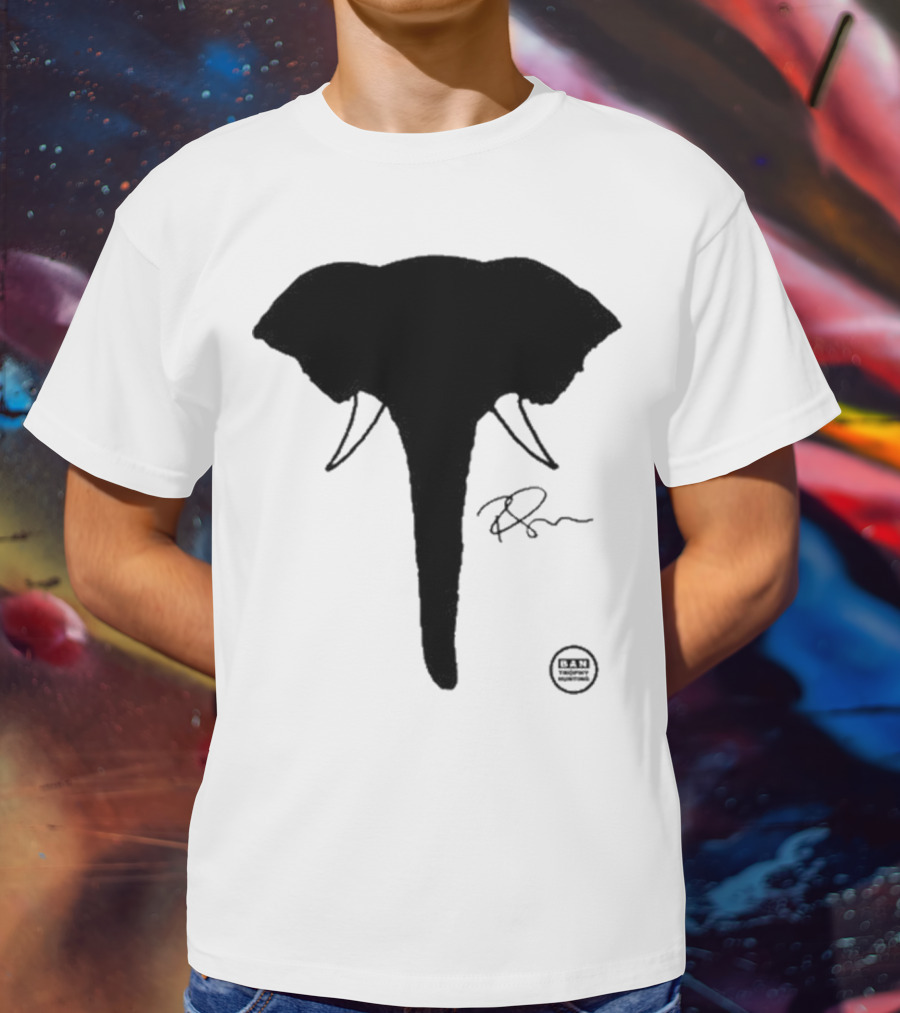 Ricky Gervais Elephant Silhouette T-Shirt