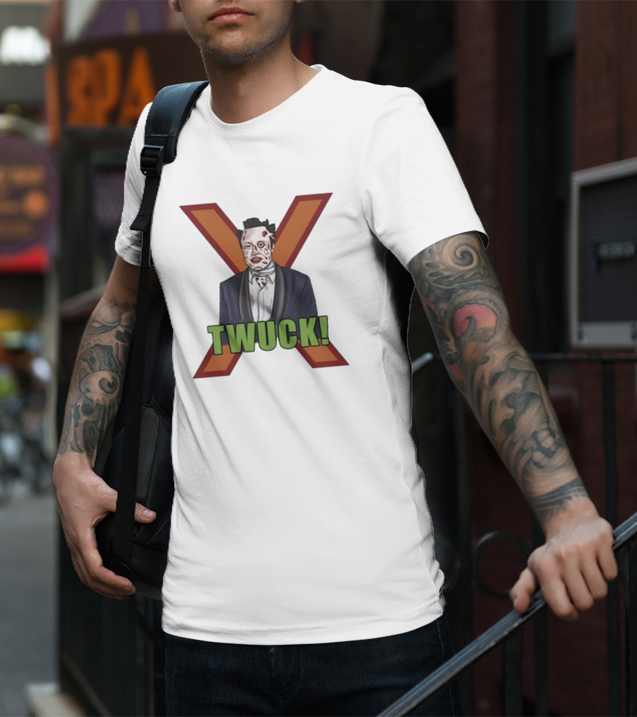Elon Musk Zombie Twuck! Red X Background T-Shirt