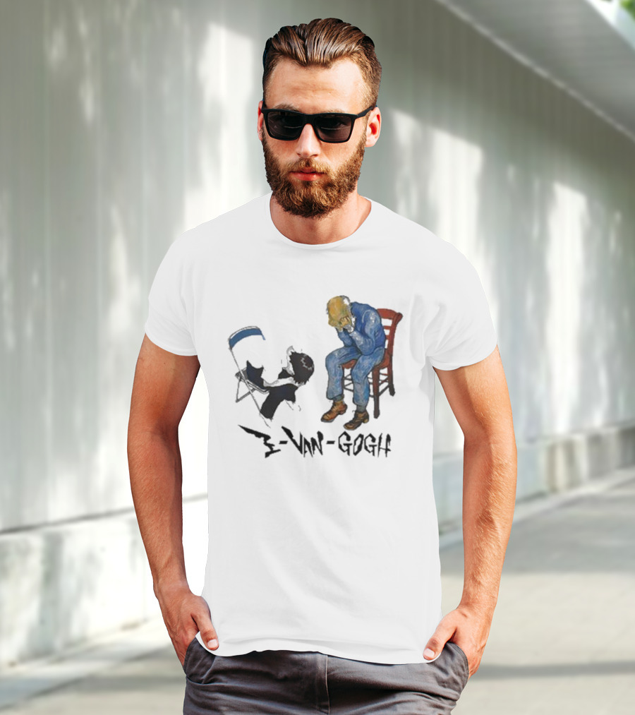 Evangogh Ikari Shinji And Gate Van Gogh Mashup T-Shirt