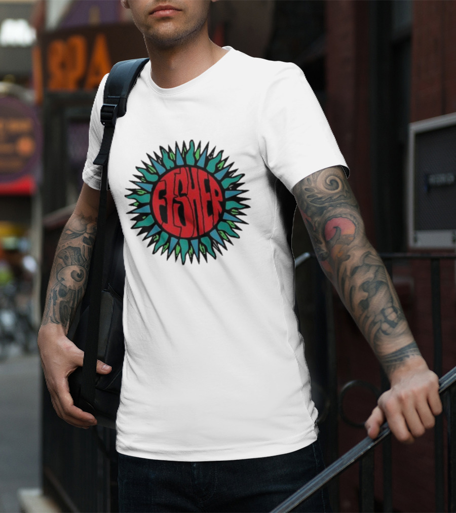 Fisher Sunburst Soak Up The Sun Colorful Vibes T-Shirt