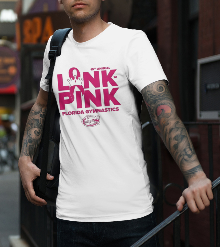 Florida Gators Gymnastics 17th Annual Link To Pink Breast Cancer Awareness Event T-Shirt