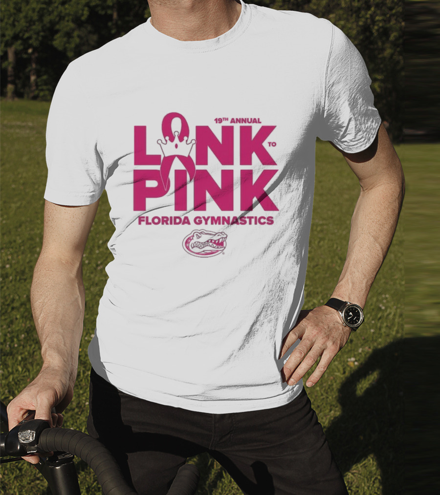 Florida Gators Gymnastics 17th Annual Link To Pink Breast Cancer Awareness Event T-Shirt