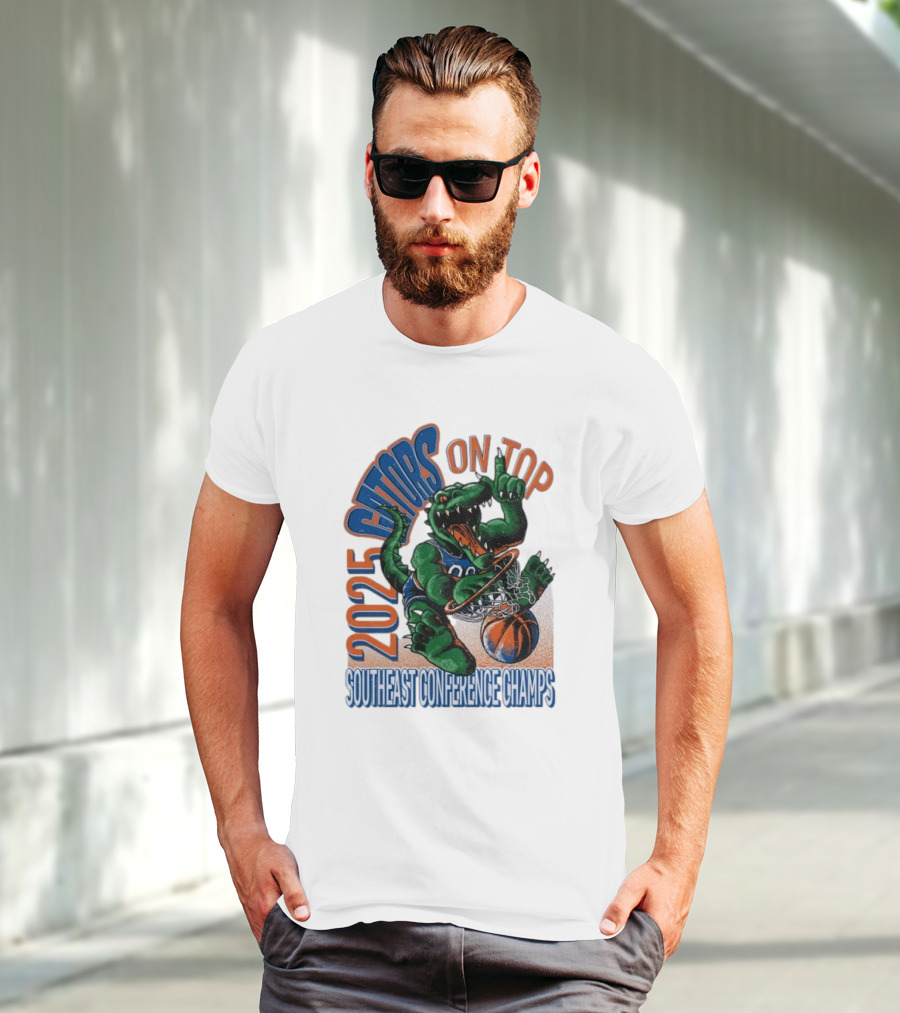 2025 Gators On Top Southeast Conference Champs T-Shirt