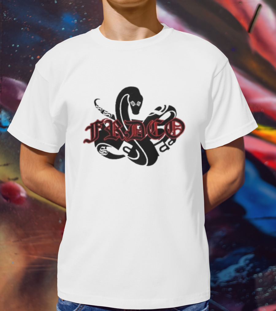 FRDCO Endless Stone Wash Embroidery Snake T-Shirt