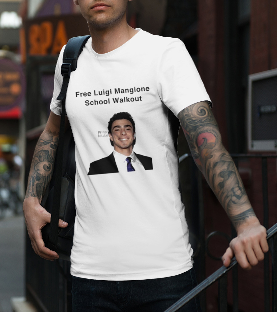 Free Luigi Mangione School Walkout T-Shirt