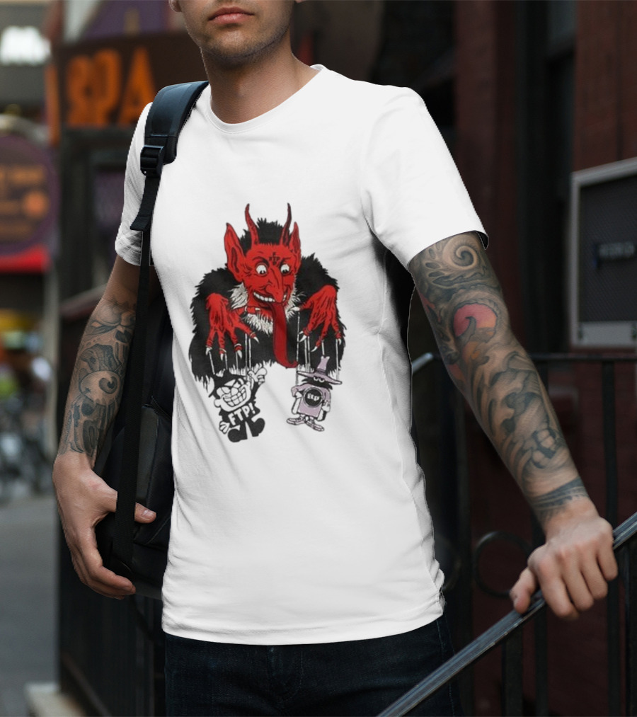 FTP Krampus Devil Puppet Master With FTP Characters T-Shirt