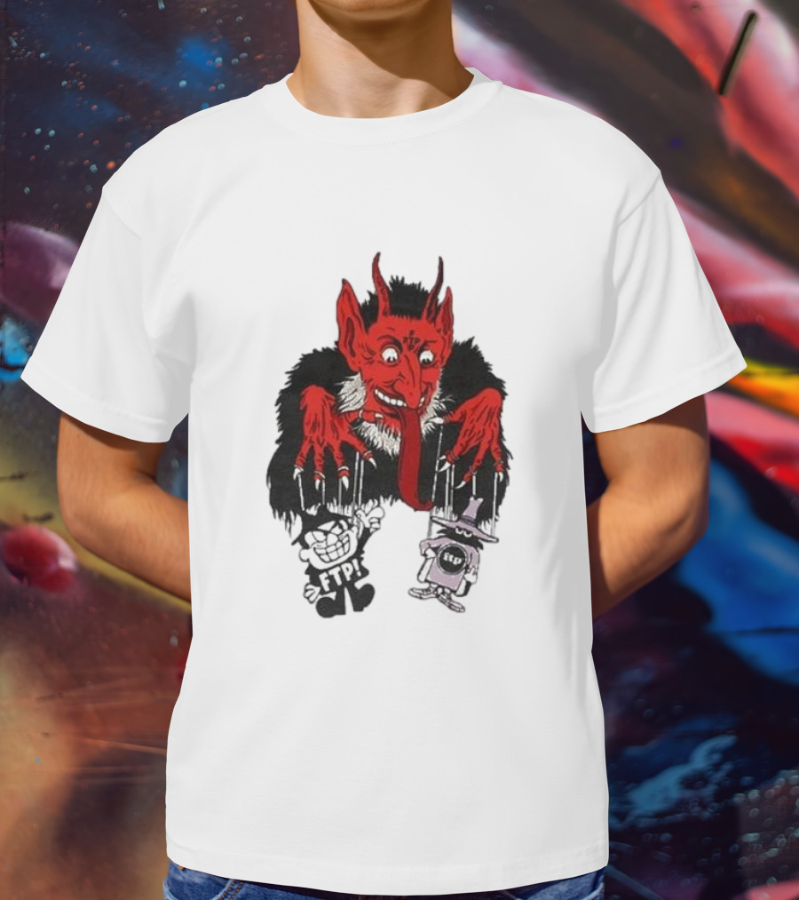 FTP Krampus Devil Puppet Master With FTP Characters T-Shirt