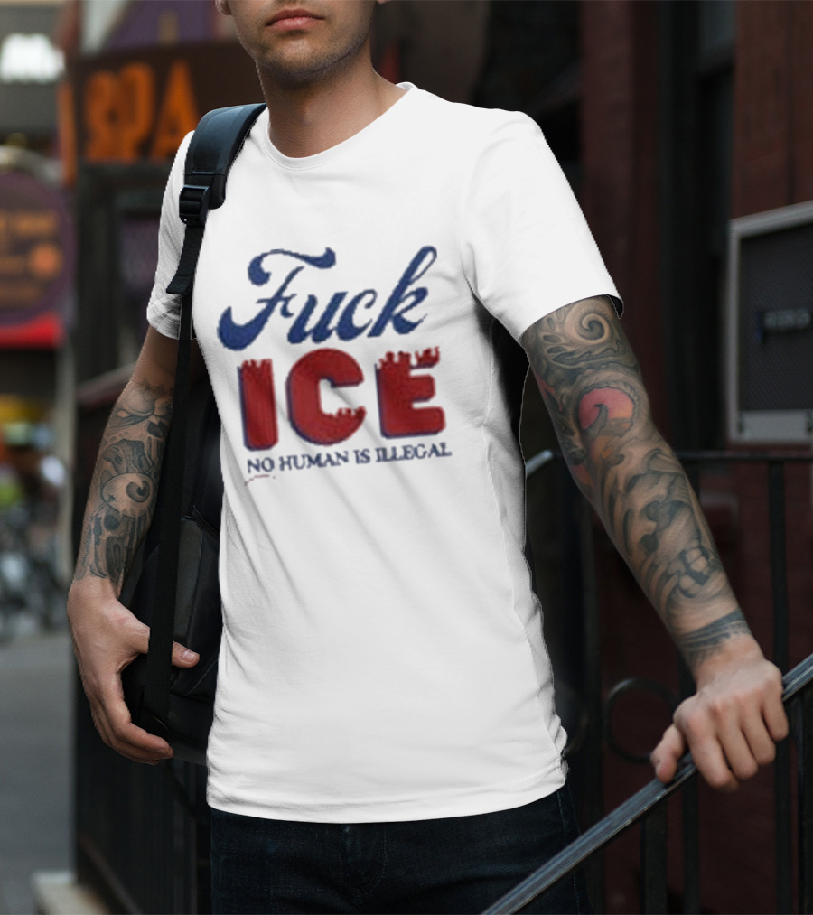 Funny Mexico Fuck ICE No Humans Is Illegal T-Shirt