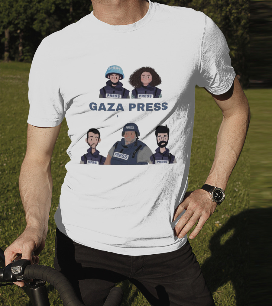 Gaza Press Heroes Cartoon Characters PRESS T-Shirt