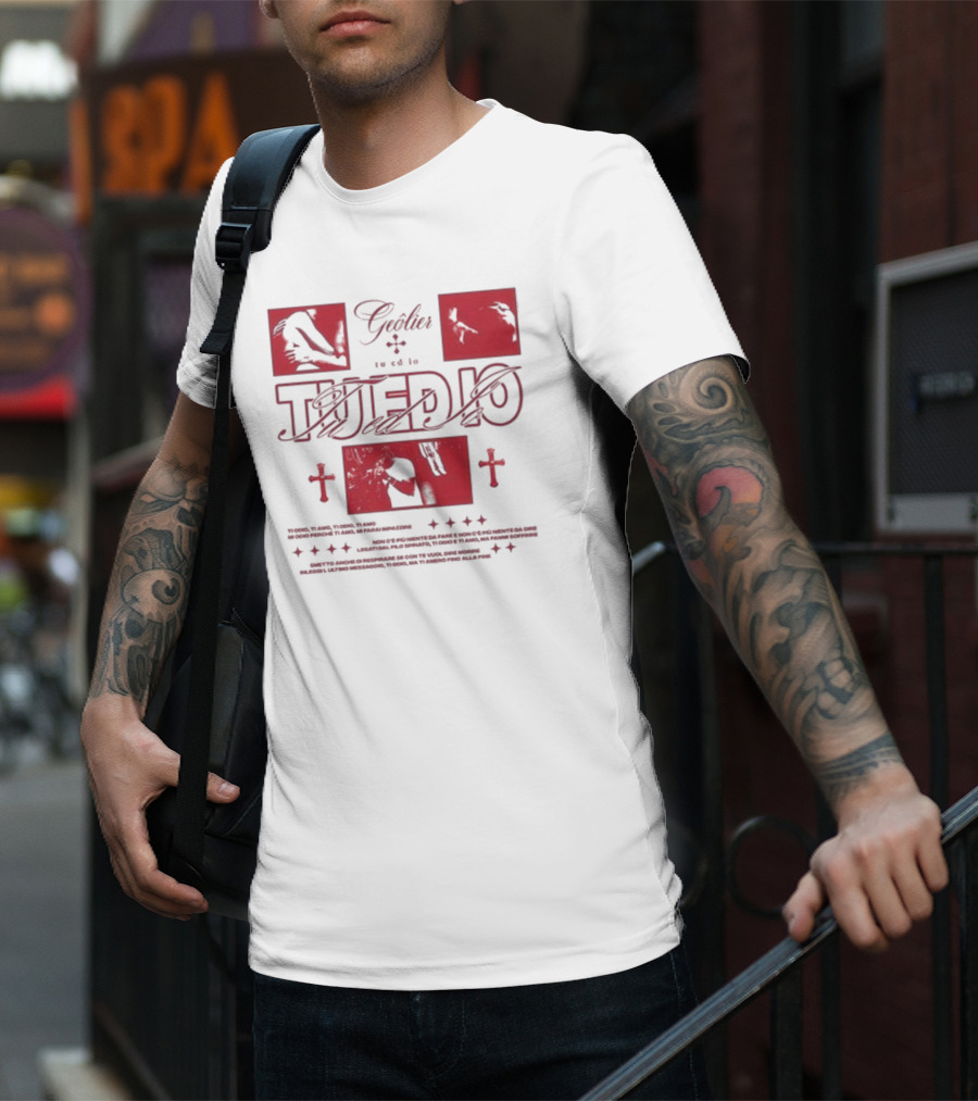 Tu Ed Io Geolier Iconic Visual Elements And Text T-Shirt