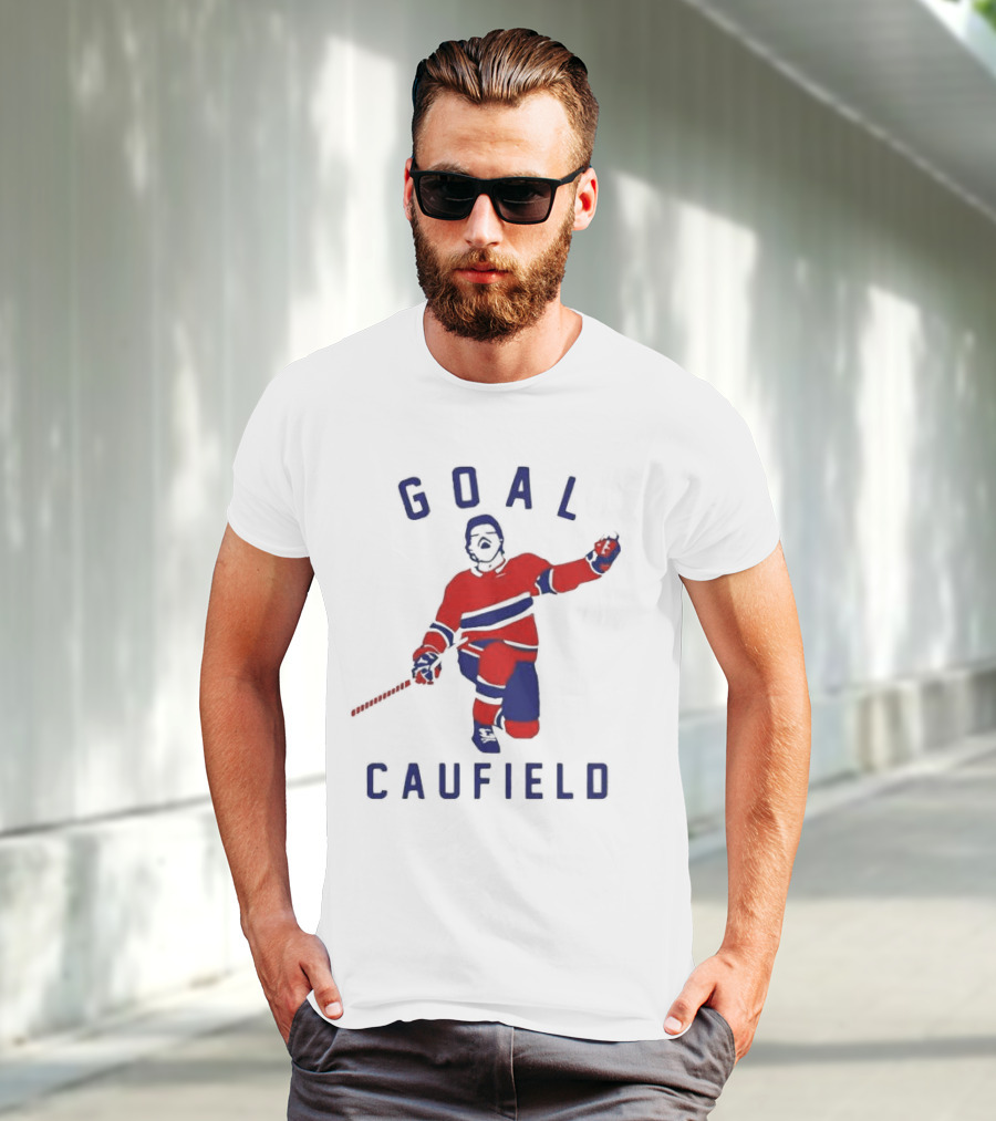 Goal Caufield Hockey Player Celebration T-Shirt