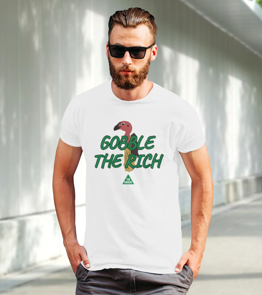 Gobble The Rich Vulture Illustration T-Shirt